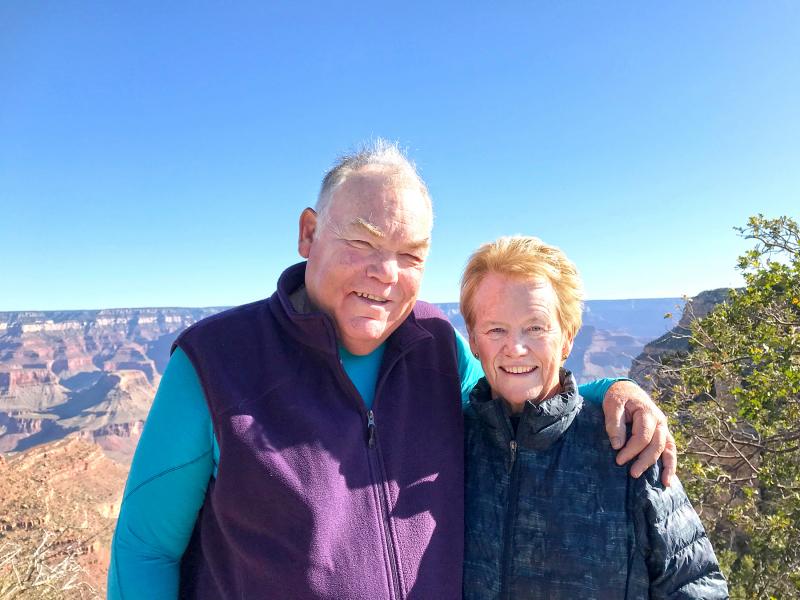 John and Cathie Kinabrew at the Grand Canyon. John is also an Associate and a Co-Coordinator of the New Orleans Associates group. John and Cathie Kinabrew at the Grand Canyon. John is also an Associate and a Co-Coordinator of the New Orleans Associates group.