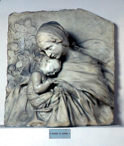 Madonna and Child Sculpture by Pietro Canonica