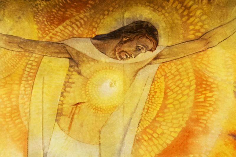 Mosaic from Paray-le-Monial, France First Friday for July 2017