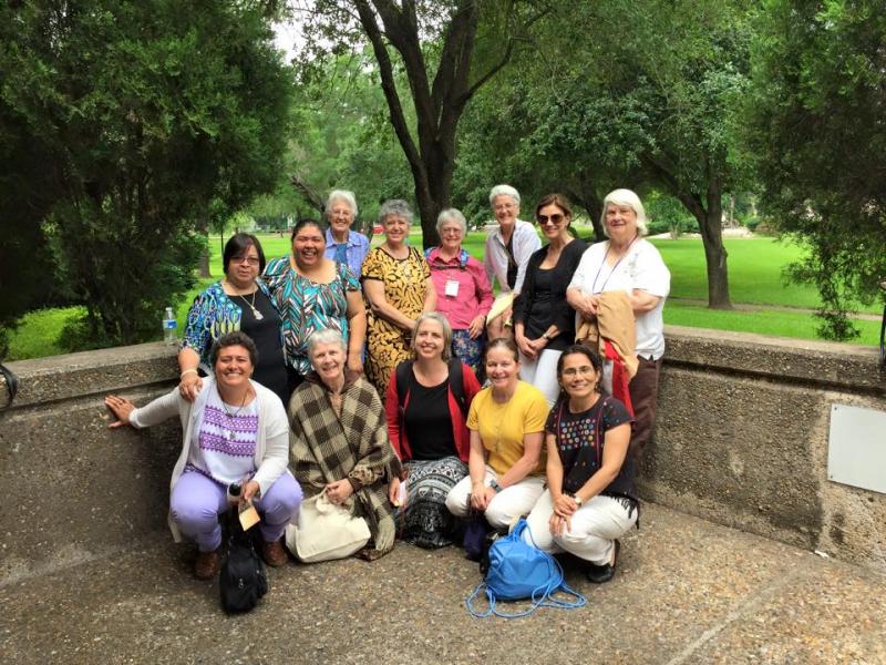Outside Sacred Heart Parish