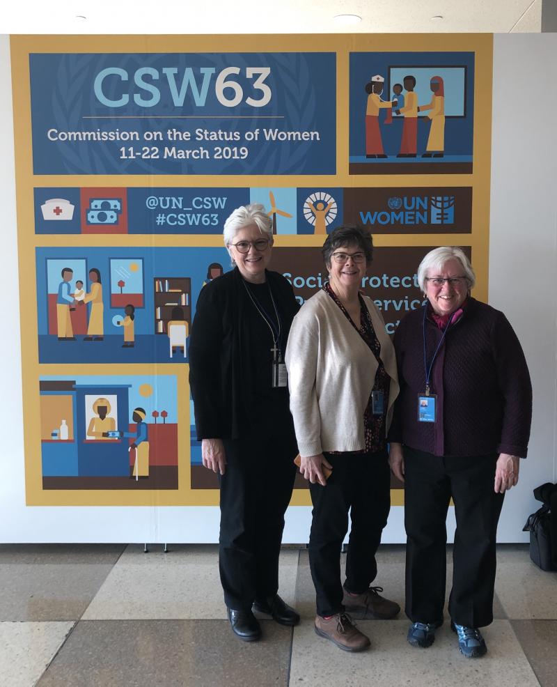 (From left to right) Bridget Bearss, RSCJ; Sheila Smith, RSCJ; Anne-Marie Conn, RSCJ (From left to right) Bridget Bearss, RSCJ; Sheila Smith, RSCJ; Anne-Marie Conn, RSCJ
