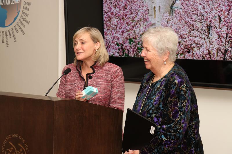 Kathleen Hughes, RSCJ honored and thanked at the heads of schools reception held on the eve of the bicentennial closing celebration Kathleen Hughes, RSCJ honored and thanked at the heads of schools reception held on the eve of the bicentennial closing celebration