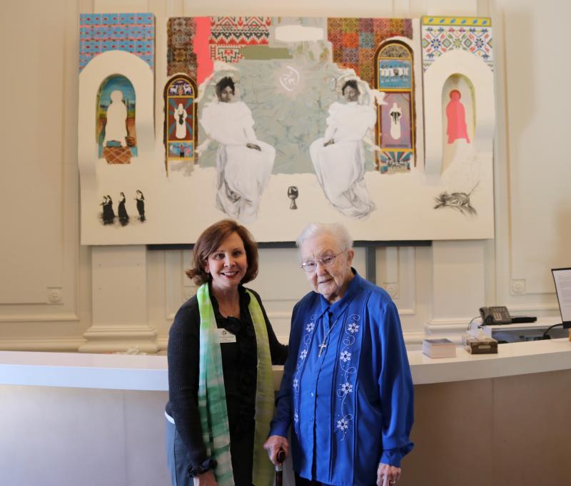 Convent & Stuart Hall President Ann Marie Krejcarek with Mary Mardel, RSCJ Convent & Stuart Hall President Ann Marie Krejcarek with Mary Mardel, RSCJ