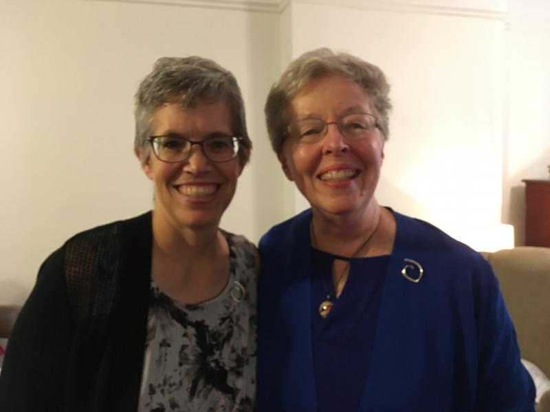 Ruth Cunnings, NSCJ (left), with Provincial Sheila Hammond, RSCJ (right) Ruth Cunnings, NSCJ (left), with Provincial Sheila Hammond, RSCJ (right)