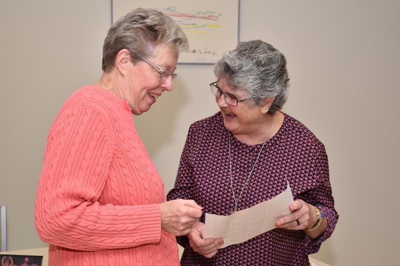 Sisters Barbara Dawson and Sheila Hammond Sharing a Smile