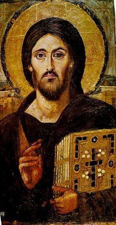 Christ Pantocrator, 6th century, Sinai Desert Christ Pantocrator Image