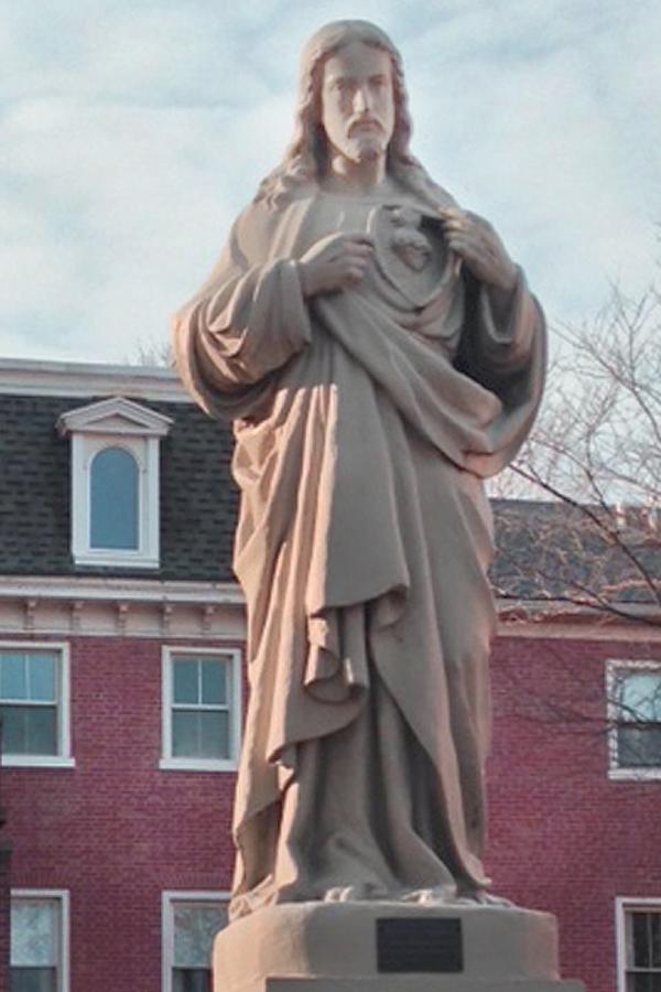Sacred Heart Statue in front of the Academy of the Sacred Heart, St. Charles Sacred Heart Statue in front of the Academy of the Sacred Heart, St. Charles