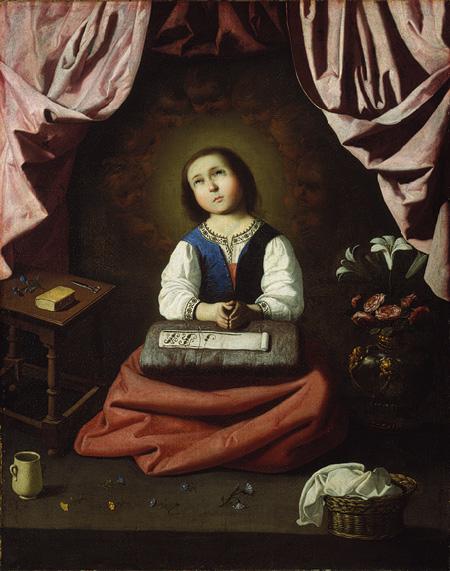 The Young Virgin by Francisco de Zurbarán