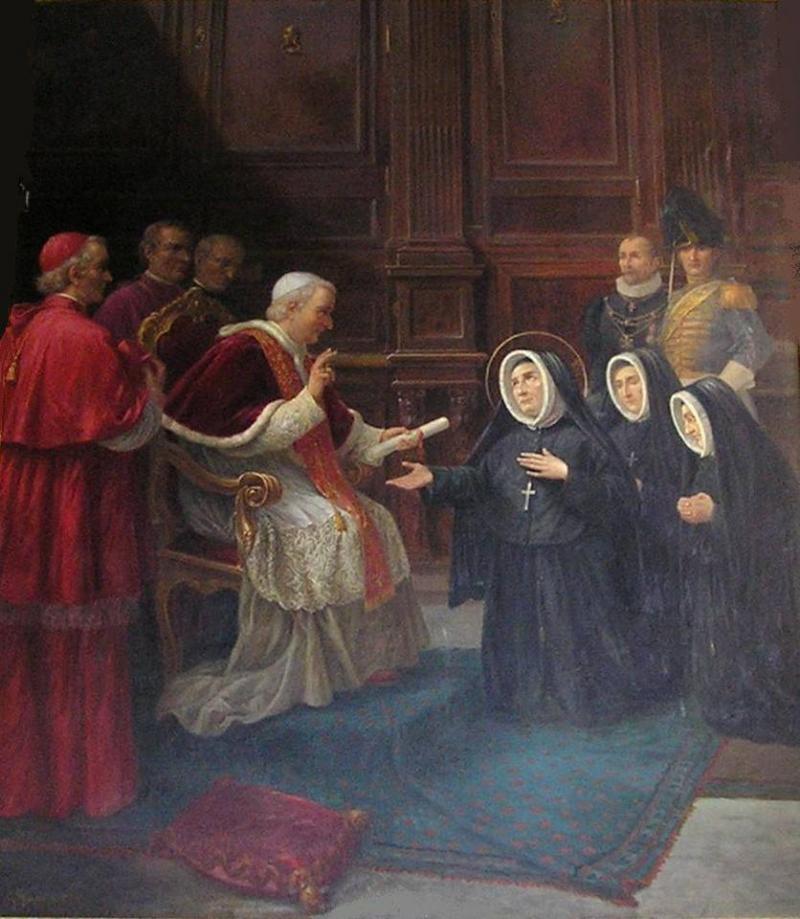 St. Madeleine Sophie receives papal blessing