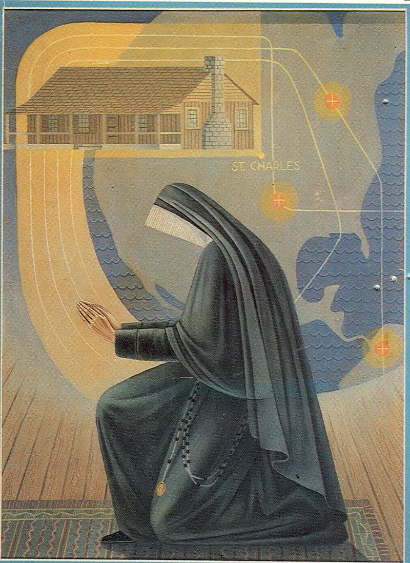 Mural of Philippine from the Academy of the Sacred Heart, St. Charles