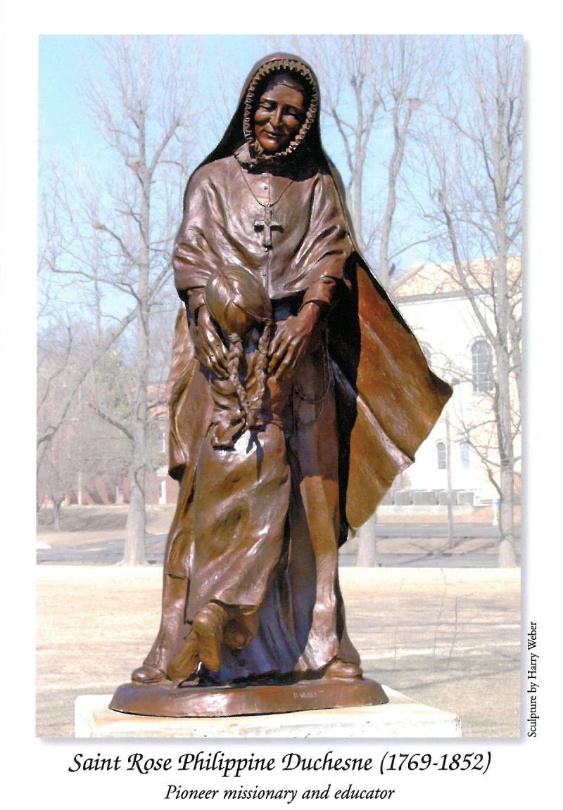 Statue of St. Philippine at Academy of the Sacred Heart, St. Charles