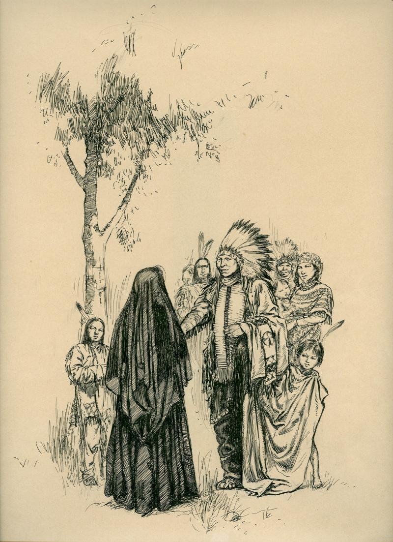 Philippine's arrival among the Indians by Robin Philippine's arrival among the Indians